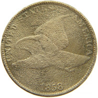 UNITED STATES OF AMERICA CENT 1858 FLYING EAGLE #s091 0401 - 1856-1858: Flying Eagle