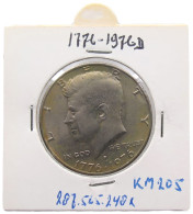 UNITED STATES OF AMERICA 1/2 HALF DOLLAR 1976 D KENNEDY #alb071 0679 - 1964-…: Kennedy