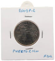 UNITED STATES OF AMERICA QUARTER 2009 P PUERTO RICO #alb071 0039 - 1999-2009: State Quarters