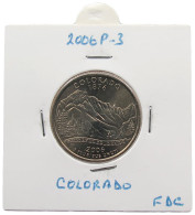 UNITED STATES OF AMERICA QUARTER 2006 P COLORADO #alb071 0387 - 1999-2009: State Quarters