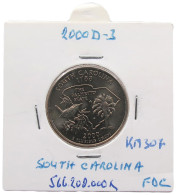 UNITED STATES OF AMERICA QUARTER 2000 D SOUTH CAROLINA; #alb071 0301 - 1999-2009: State Quarters