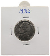 UNITED STATES OF AMERICA NICKEL 1996 D JEFFERSON #alb070 0651 - 1938-…: Jefferson