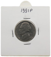 UNITED STATES OF AMERICA NICKEL 1991 P JEFFERSON #alb070 0637 - 1938-…: Jefferson