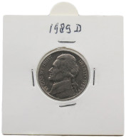 UNITED STATES OF AMERICA NICKEL 1989 D JEFFERSON #alb070 0673 - 1938-…: Jefferson