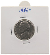 UNITED STATES OF AMERICA NICKEL 1986 P JEFFERSON #alb070 0653 - 1938-…: Jefferson