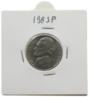 UNITED STATES OF AMERICA NICKEL 1983 P JEFFERSON #alb070 0621 - 1938-…: Jefferson