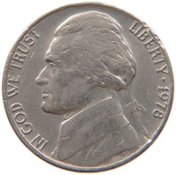 UNITED STATES OF AMERICA NICKEL 1978 JEFFERSON #s093 0095 - 1938-…: Jefferson