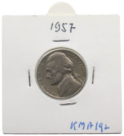 UNITED STATES OF AMERICA NICKEL 1957 JEFFERSON #alb070 0579 - 1938-…: Jefferson