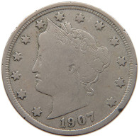 UNITED STATES OF AMERICA NICKEL 1907 LIBERTY #s093 0123 - 1883-1913: Liberty (Libertà)