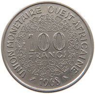 WEST AFRICA 100 FRANCS 1968 #s092 0313 - Andere - Afrika