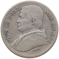 VATICAN 20 BAIOCCHI 1865 R Pius IX. 1846-1878. #s101 0373 - Vatican