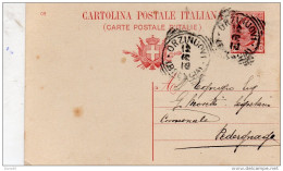 1910  CARTOLINA CON ANNULLO  ORZINUOVI BRESCIA - Stamped Stationery