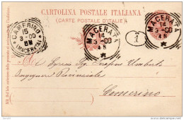 1900  CARTOLINA CON ANNULLO MACERATA - Entiers Postaux