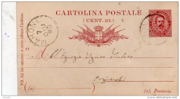 1890  CARTOLINA CON ANNULLO MARONE BRESCIA - Interi Postali