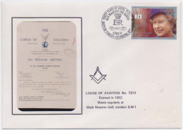 LODGE OF AVIATION No 7210, Formed In 1952, Freemasonry, Masonic Limited Only 100 Cover Issued Great Britain Cover - Franc-Maçonnerie