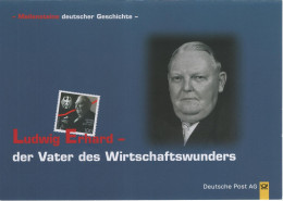 Germany Deutschland 1997 Ludwig Erhard, German Politician And Economist, Canceled In Bonn - 1991-2000