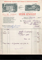 18) Ancienne Papier à Entête Manufacture D'Objet Pour Cadeaux & Articles Souvenirs - Léon Leville - Paris -1948. - 1900 – 1949