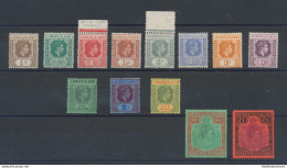 1938 LEEWARD Island - SG 95/114  Giorgio VI° , Incomplete Series , 13 Values , - Autres & Non Classés