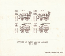 France Épreuve YT 2411, 2468/9 Malles Poste Et Berlines. Imprimerie Des TP 3 Scans - Sonstige & Ohne Zuordnung