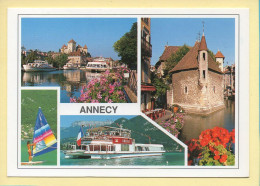 74. ANNECY – Multivues / Bateaux (animée) (voir Scan Recto/verso) - Annecy-le-Vieux