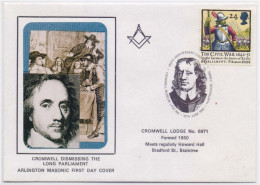 CROMWELL LODGE NO 6971 FORMED IN 1950 PICTORIAL, Freemasonry, Masonic Limited Only 100 Cover Issued Great Britain Cover - Franc-Maçonnerie