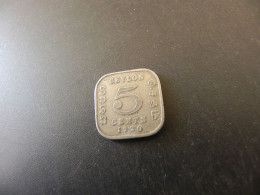 Ceylon 5 Cents 1920 - Sri Lanka