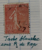 TYPE SEMEUSE LIGNEE - N°199  - 5 VARIETES Dont Point Blanc Sous Le R De République - Used Stamps