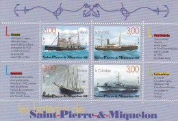 Saint Pierre Et Miquelon BF 7 Les Bateaux De St Pierre Et Miquelon N** Cote 10.00 - Blocks & Kleinbögen