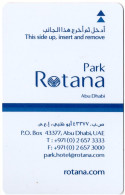 EMIRATI ARABI KEY HOTEL   Park Rotana Abu Dhabi - Hotel Keycards