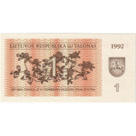 Lituanie, 1 (Talonas), 1992, 1992, KM:39, NEUF - Litauen