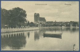 Prenzlau Uckerpromenade, Gelaufen Bahnpost (AK2489) - Prenzlau