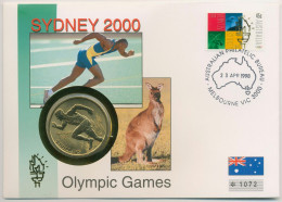 Australien 1998 Olympische Sommerspiele'2000 Sydney Numisbrief 5 Dollar (N425) - Dollar