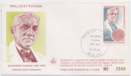 Alexander Fleming Isolates Penicillin Mold, Master Of Sancta Maria Lodge Freemasonry, Masonic, Wallis And Futuna Cover - Freemasonry