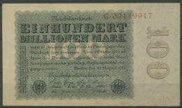 Dt. Reich 100 Millionen Mark 1923, DEU-119a Serie G, Gebraucht (K1178) - 100 Millionen Mark