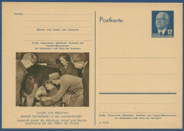 DDR 1954 Wilh. Pieck Sonderpostkarte Landwirtschaft P 56/03 Ungebraucht (X40940) - Postales - Nuevos