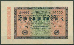 Dt. Reich 20000 Mark 1923, DEU-95i FZ BW, Leicht Gebraucht (K1378) - 20000 Mark