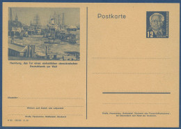 DDR 1950 Wilh. Pieck Bildpostkarte Hamburg Hafen P 47/02 Ungebraucht (X40943) - Cartes Postales - Neuves