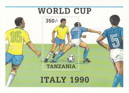 TANZANIA Block 114,unused (**) Football - Tansania (1964-...)