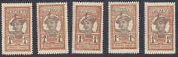 MARTINICA 1926 - Yvert 29** (x5) - Serie Corrente | - Neufs