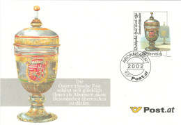 Ganzsache Abonnement 2002 Kunsthistorisches Museum Wien - Kelch - Storia Postale