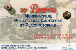 CPM - L - ALPES MARITIMES - CAP D'AIL - 20 EME BOURSE NUMISMATIQUE - PHILATELIQUE - CARTOPHILE - PLACOMUSOPHILIE - Cap-d'Ail