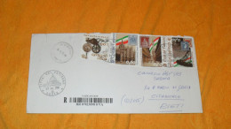 ENVELOPPE DE 2012 ../ CACHETS CITTA DEL VATICANO POSTE + RECOMMANDE POUR CITTADUCALE RIETI + TIMBRES X4 - Briefe U. Dokumente