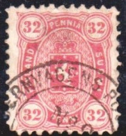 1875 Finland Used 1 M Violet Yvert 20  Mi 18 A Perf 11 - Usati