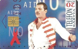 QUEEN ROCK & ROLL POP MUSIC * GREAT BRITAIN BRITISH INDIA PARSI * AIDS HIV CONDOM RED RIBBON * Freddie Mercury * Hungary - Music