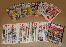 ATHLETICS WEEKLY 1995 MAGAZINE SET – LOT OF 45 OUT OF 52 – TRACK AND FIELD - 1950-Heden