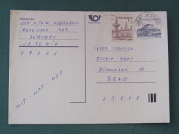 Czech Republic 1995 Stationery Postcard Hora Rip Mountain Sent Locally - Storia Postale