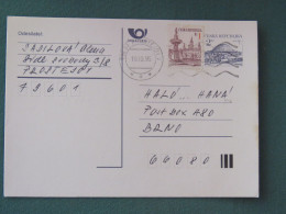 Czech Republic 1995 Stationery Postcard Hora Rip Mountain Sent Locally - Covers & Documents