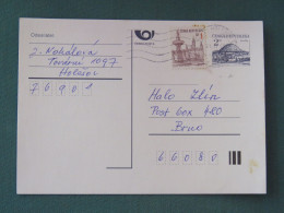 Czech Republic 1995 Stationery Postcard Hora Rip Mountain Sent Locally - Cartas & Documentos