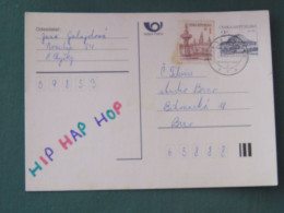 Czech Republic 1995 Stationery Postcard Hora Rip Mountain Sent Locally - Lettres & Documents