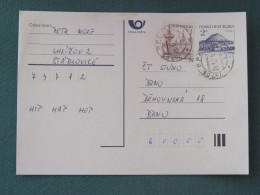 Czech Republic 1995 Stationery Postcard Hora Rip Mountain Sent Locally - Cartas & Documentos